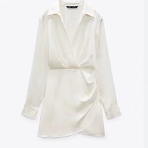 Zara Cream Asymmetrical Dress